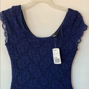 F21 Navy blue bodycon dress size Small